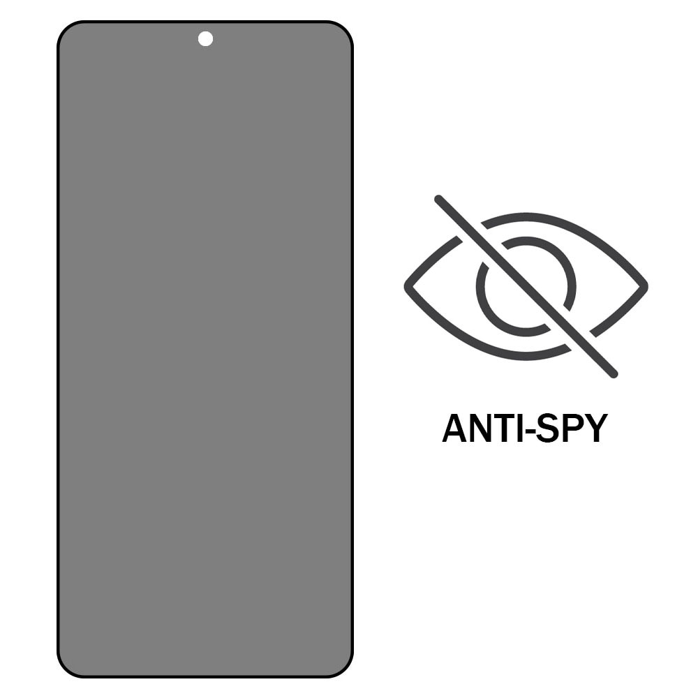 Folie protectie Privacy, compatibila cu Samsung Galaxy S24 Ultra, Sticla securizata, Acoperire completa, Duritate 9H, Anti-Spy, Full Glue, Aplicare usoara, Case Friendly