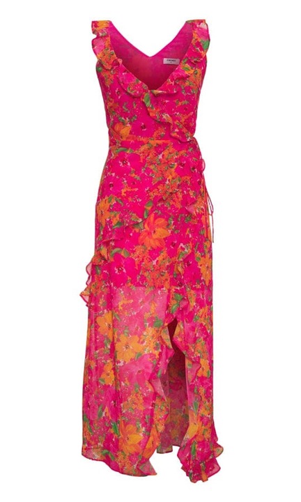 Nyári női ruha, QttvbTna, poliészter, többszínű, Piros, S