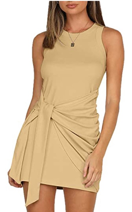 Рокля, QttvbTna, Полиестер, Каки, Каки