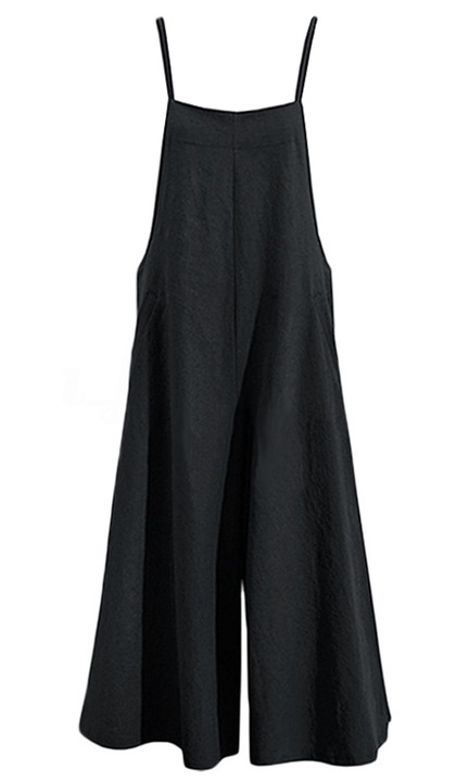 Női jumpsuit, Amrinugl, Pamut, fekete, M INTL