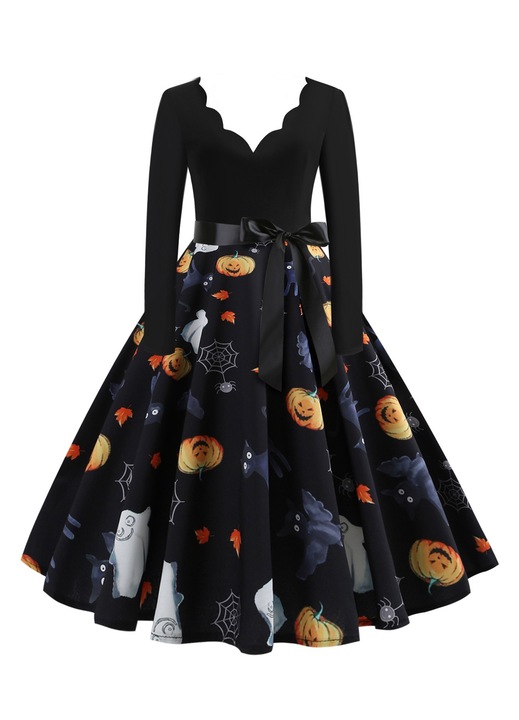 Памучни/полиестерни рокли QttvbTna, Многоцветен