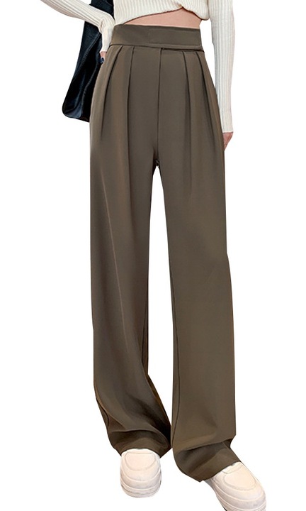 Pantaloni dama, QttvbTna, Sintetic, Maro, Maro