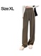 Pantaloni dama, QttvbTna, Sintetic, Maro, Maro