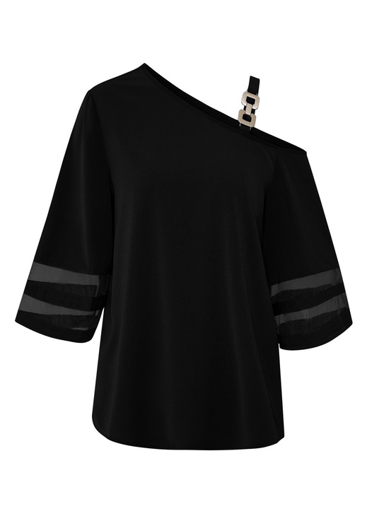 Дамска тениска, QttvbTna, памук, черен, L INTL