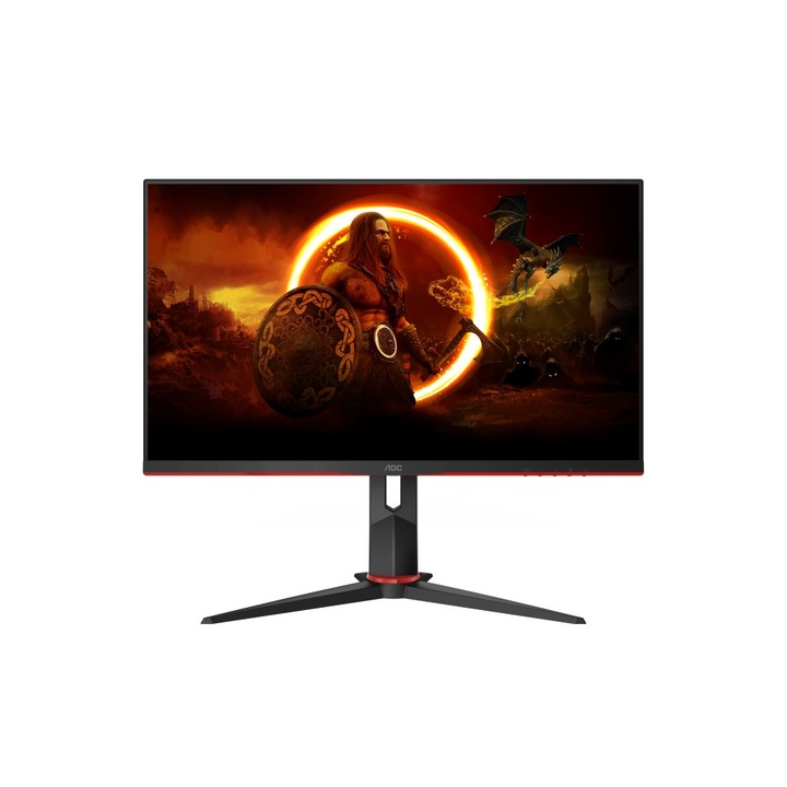Monitor AOC 27G2ZN3/BK, 27" VA WLED, 1920x1080@280Hz, 1ms GtG, 0.5ms MPRT, 300cd m/2, 3000:1, 80M:1 DCR, adaptív szinkron, villogásmentes, tilos, alacsony kékfény Pivot, forgó, 2xHDMI, DP 27G2ZN3/BK