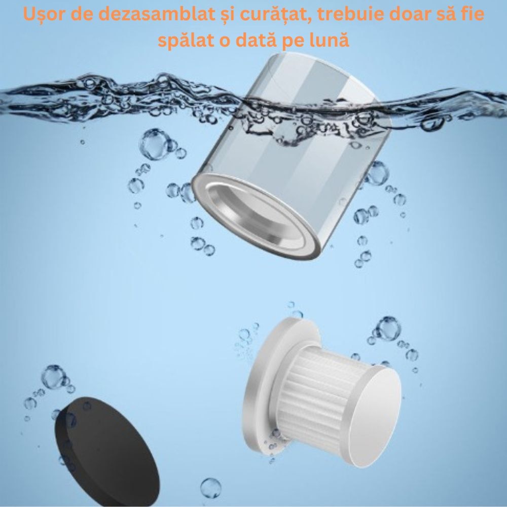 Aspirator de acarieni, COSDIMI, Lumina rece integrata pentru a inhiba regenerarea, Curatare profunda pana la 20 cm adancime, Durata lunga de viata a bateriei, Prevenire a poluarii secundare, Ajuta la ameliorarea problemelor pielii, Alergiilor nazale, Alb