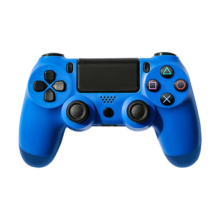 Vezeték nélküli kontroller kettős rezgésű játék joystick PS4/Slim/Pro kontrollerhez, kék