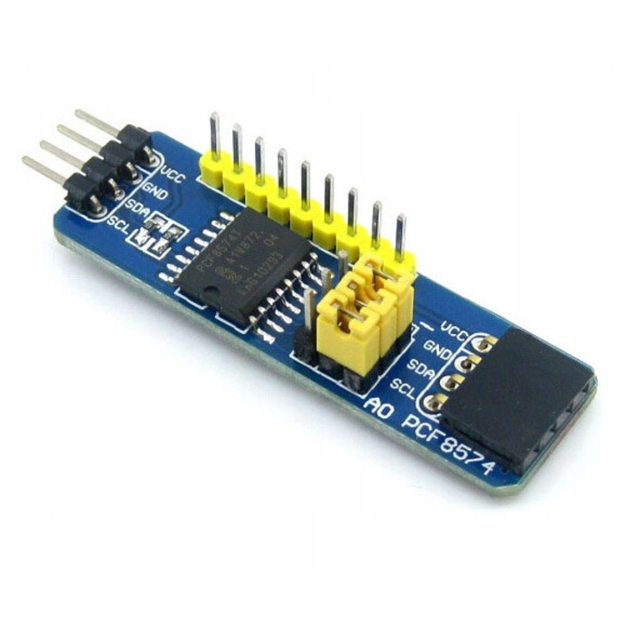 Модул за разширение на портове, Pagmil, 8 порта, I2C комуникация, 48x16 mm, многоцветен