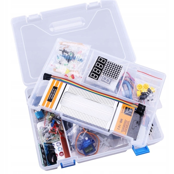 Kit de programare Arduino UNO R3, PAGMIL, Pentru incepatori, Display ...