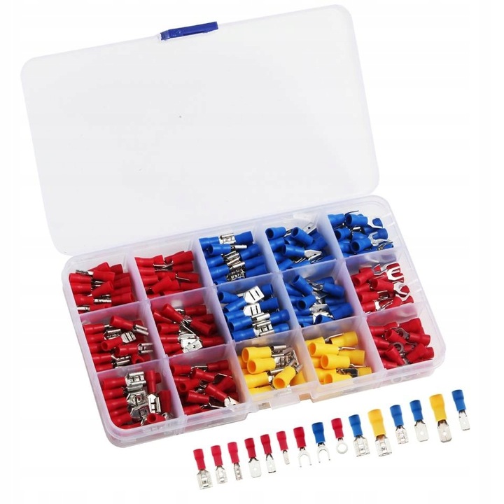 Set conectori izolati PAGMIL, 280 piese, multicolor, in cutie plastic