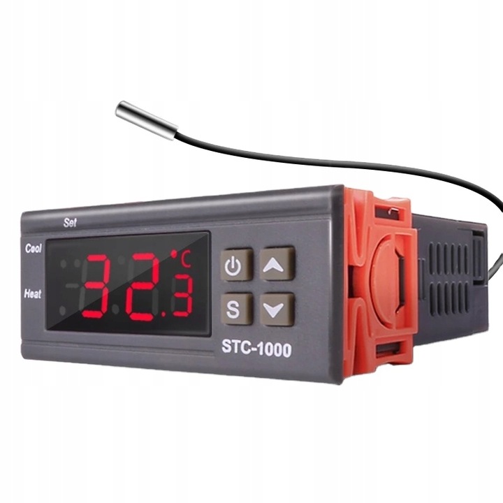 Термостат с температурен датчик PAGMIL STC-1000, настройка -50°C - 99°C, 75x34x85mm, к-т