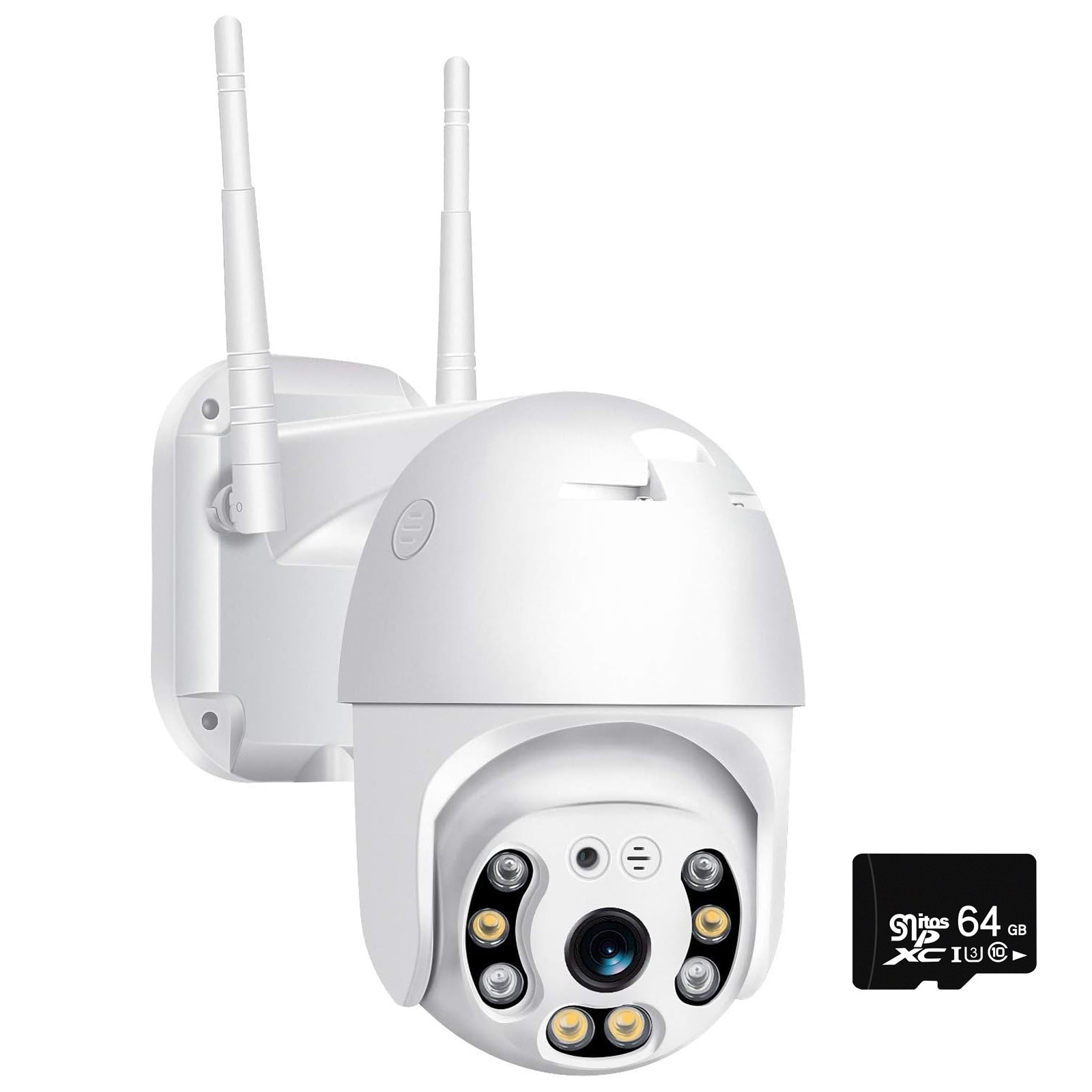 Camera De Supraveghere SMART WIFI Cu Memorie 64GB, Hggzeg, Pan 355