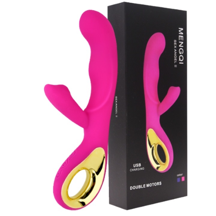 Női vibrátor, MzcrJosv, 10 vibrációs mód, 7,87 x 1,2 cm valósághű érzés, G-pont stimuláció, nem mérgező, sima szilikon, vízálló, USB töltés, rózsaszín