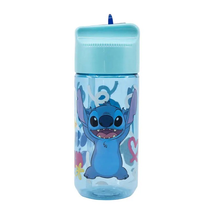 Sticla apa pentru copii Lilo & Stitch tritan, 430 ml Transparent