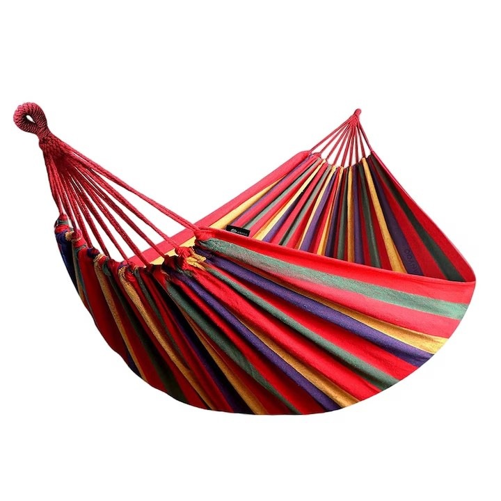 Hamac Dublu Multicolor, de gradina PENDAN, pentru 2 persoane, bumbac