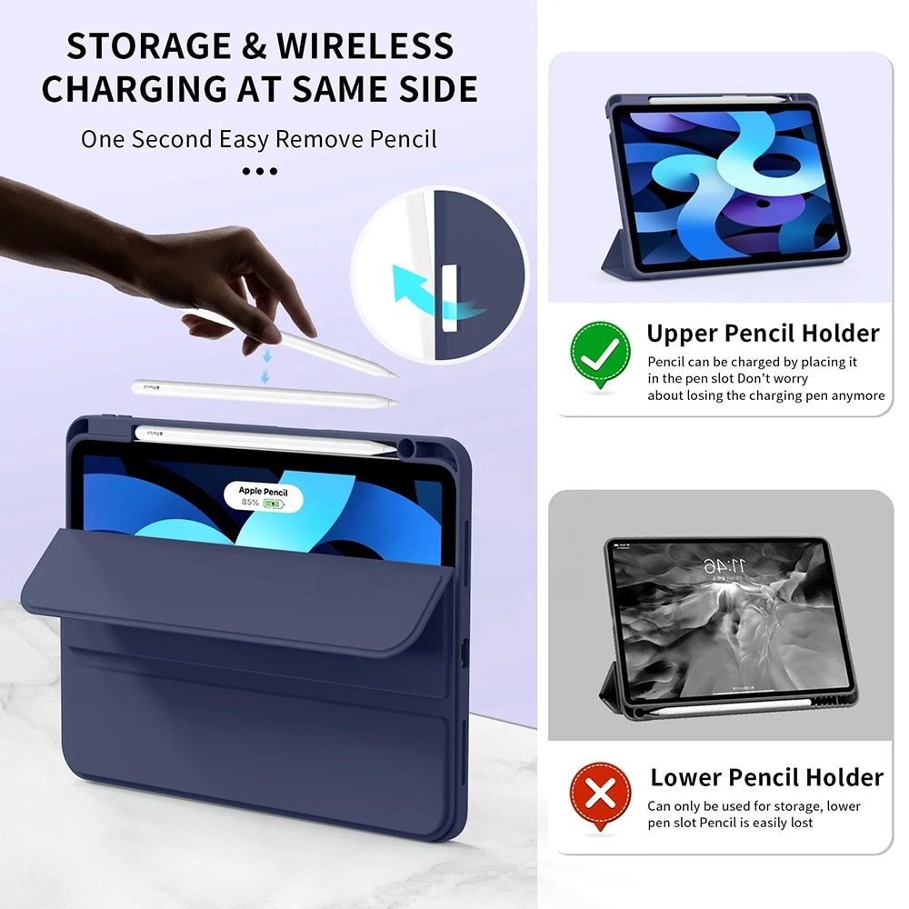 Husa pentru iPad Air 11 (2024) - Techsuit Flex Trifold - Purple