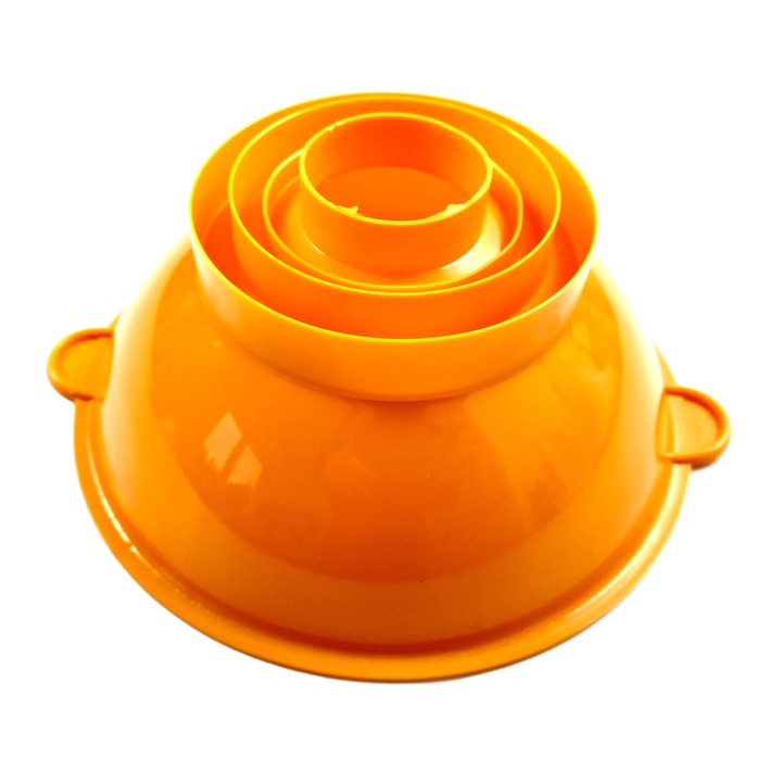 Фуния, Soft-Plast 4 в 1, полипропилен, 15 см, оранжева