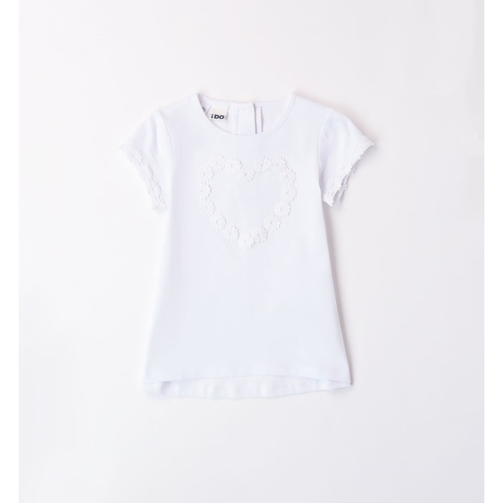 Túlméretes mintás póló lányoknak, I Do, 4.8743, Fehér, Fehér