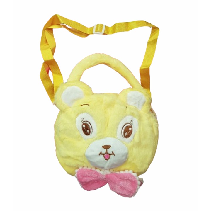 Ursulet de Jucarie, Plus, Galben, 21x19 cm