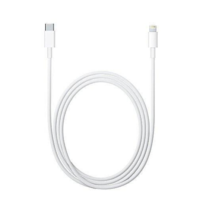 Adatkábel, Apple, USB-C, Lightning, 1 M, fehér
