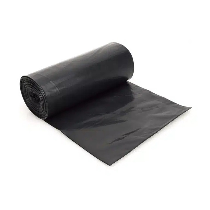 Торби за боклук 35л, черни, 50х60 см, 30 бр./ролка