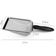 Lopatica Litiera Pisici LUXEMATE®, Otel Inoxidabil + PP, Durabila, Maner Confortabil, 27x10 cm., 114, 5 g, Argintiu/Negru