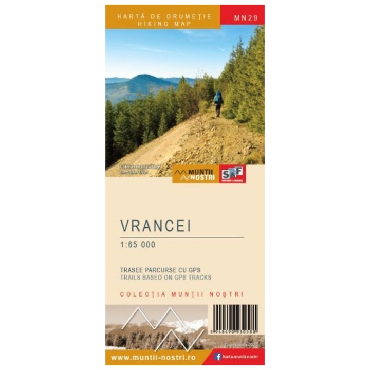 Muntii Vrancei - Harta drumetie - Muntii Nostri