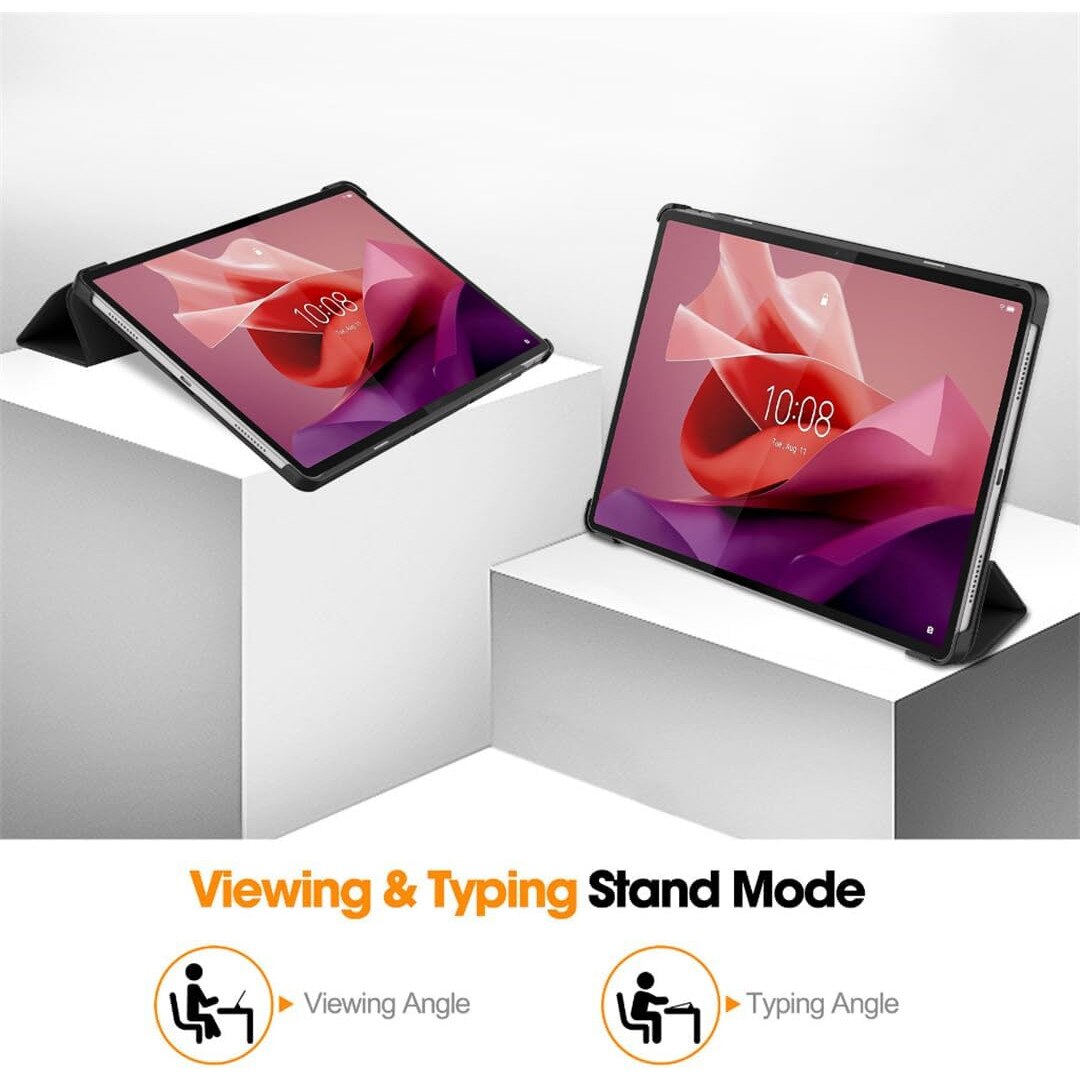 Husa pentru tableta Lenovo Tab P12 (TB370FU) 12.7 inch, 2023, cu functie sleep/wake-up, ultralight de tip stand, Sigloo, model Galaxy