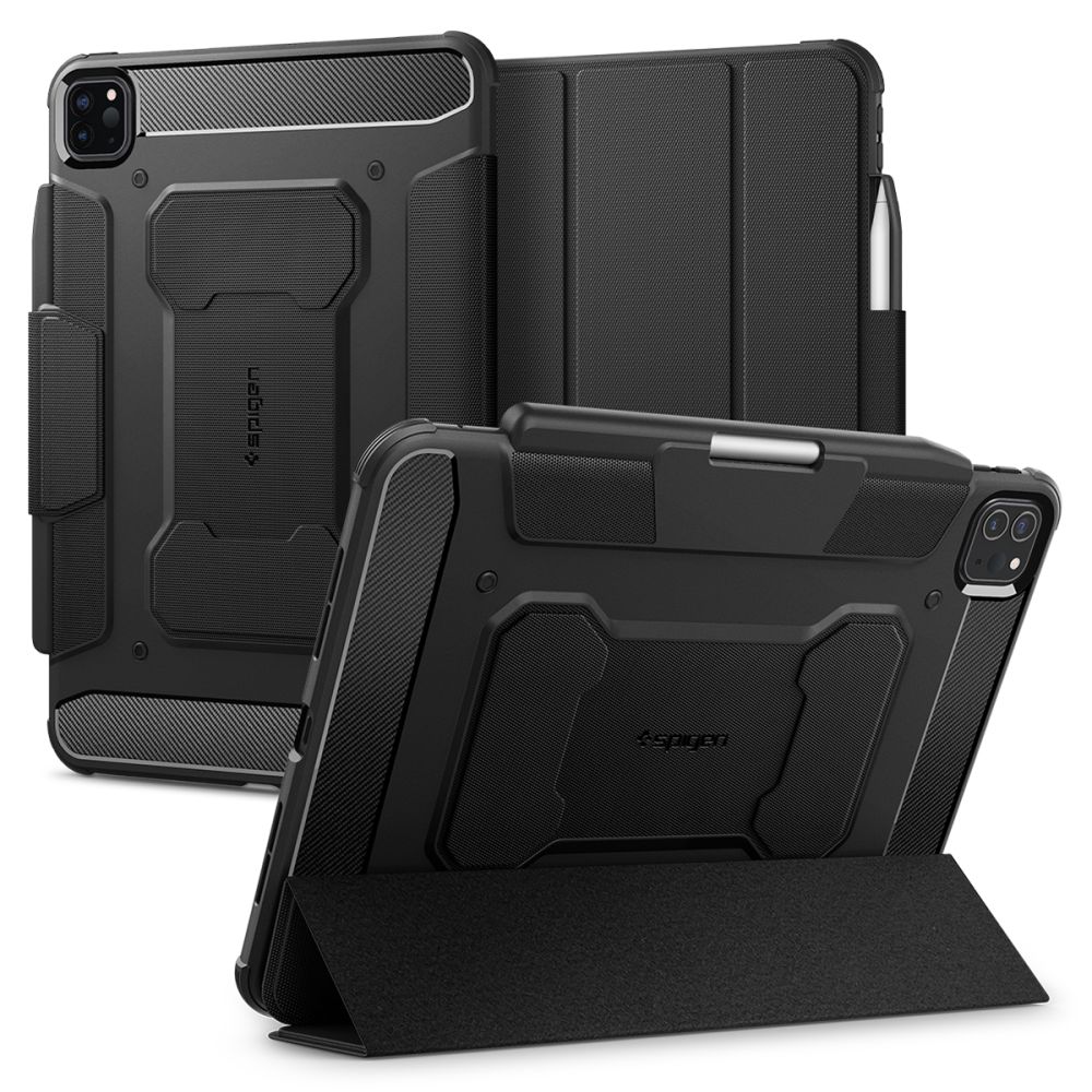 Husa Spigen Rugged Armor Pro compatibila cu iPad Pro 11 inch 2024 Black