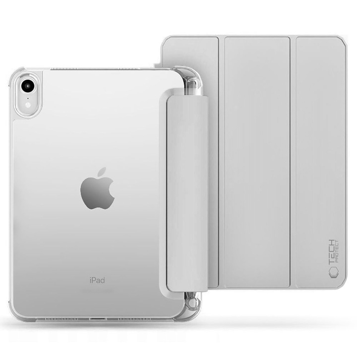 Калъф Tech-Protect Smartcase Pen, съвместим с iPad 10,9 инча 2022 г. Сив