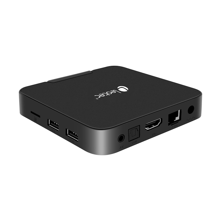 Mediaplayer Leotec LETVBOX19, 4K Ultra HD, 32GB, negru, 3840x2160px