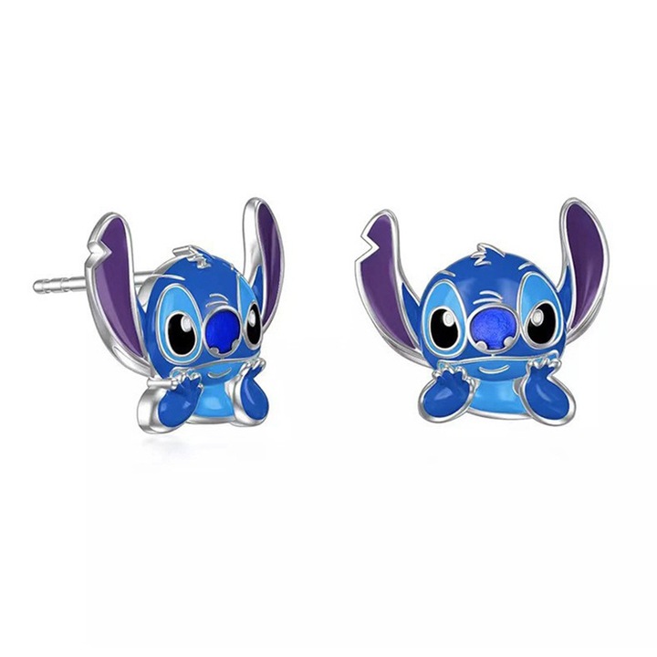 Cercei Stitch, hipoalergenici Stud