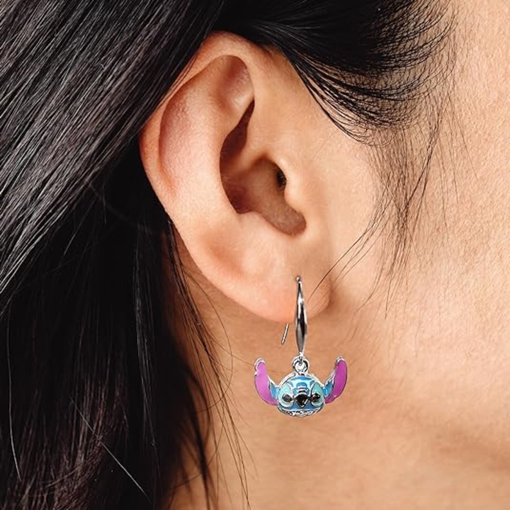 Cercei Stitch, fete la moda, hipoalergenic