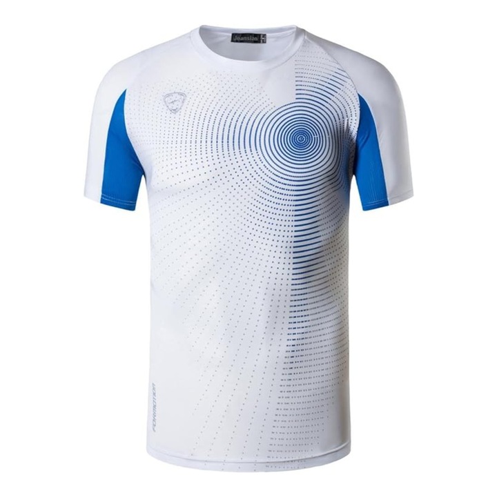 Boys Quick Dry sportpóló, Fehér/Kék