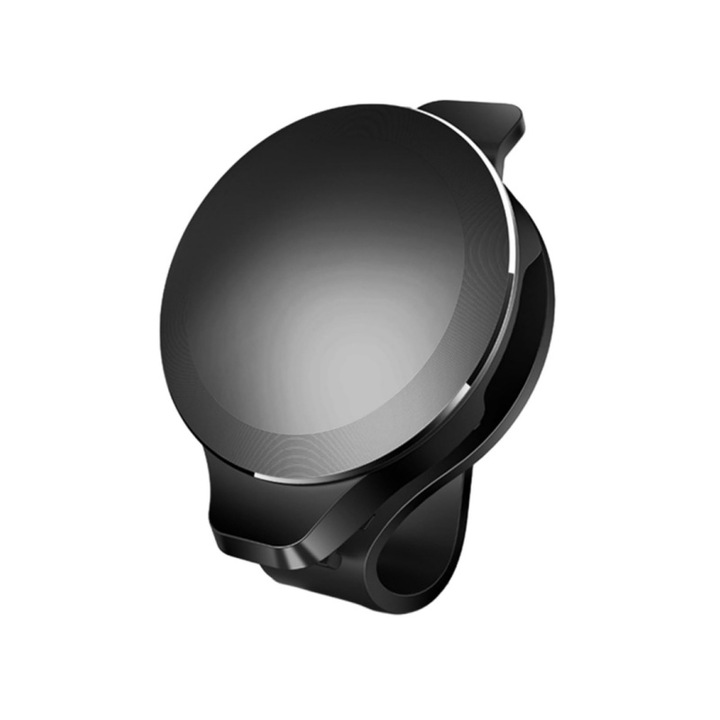 BOMSTOM napszemüveg tartó, fém, nagy sűrűségű hab, fekete, 6x5x4cm