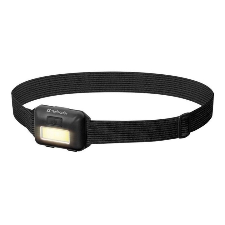 Lanterna Defender FL-01, COB, 3 moduri, culoare neagra