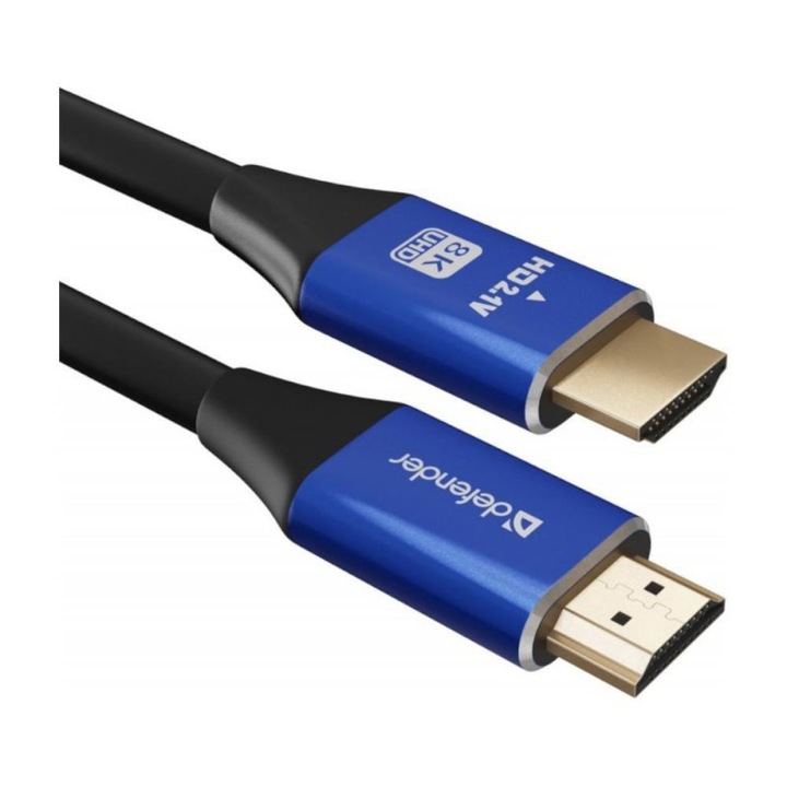 Кабел HDMI-HDMI Defender 2m v2.1, мъжки/мъжки