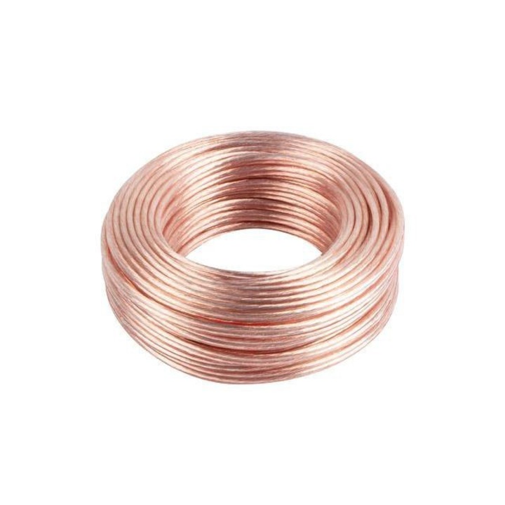 Cabluri audio Lanberg 2x1.5mm2, 25m, transparent