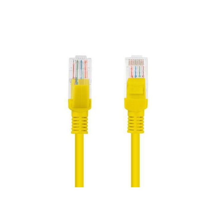 Кабел Patchcord Lanberg UTP cat.5e жълт 0.5 m