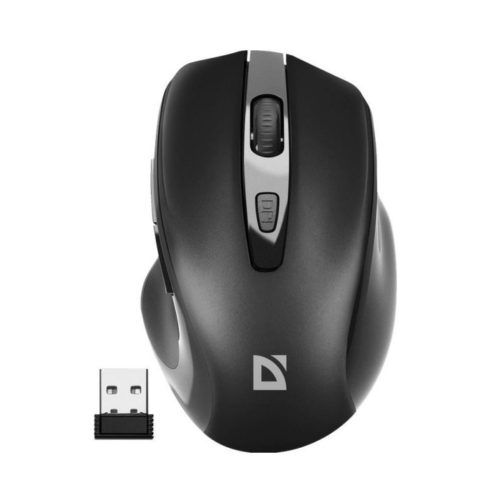 Mouse wireless, Defender, PRIME MB-053, optic, silent, 1600dpi, negru