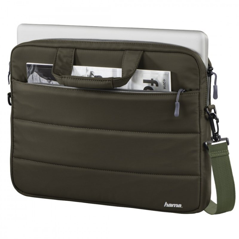 Geanta laptop Hama Toronto, 14.1 inch, verde masliniu, 30x38x4cm, cu curea detasabila