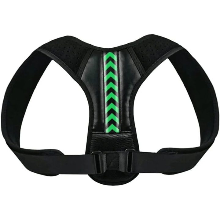 Corector Postura Hasepe® Inteligent Marime M Cu Centura Reglabila, Corector Postura Pentru Indreptarea Coloanei Umerilor Si Claviculei, Corector Postura Cu Ham Ergonomic Si Material Respirabil, Suport Spate Pentru Barbati Si Femei, Ajustare Confortabila