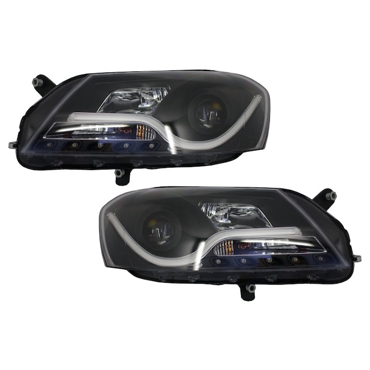 LED фарове DRL, съвместими с VW Passat B7 10.2010-10.2014 черни