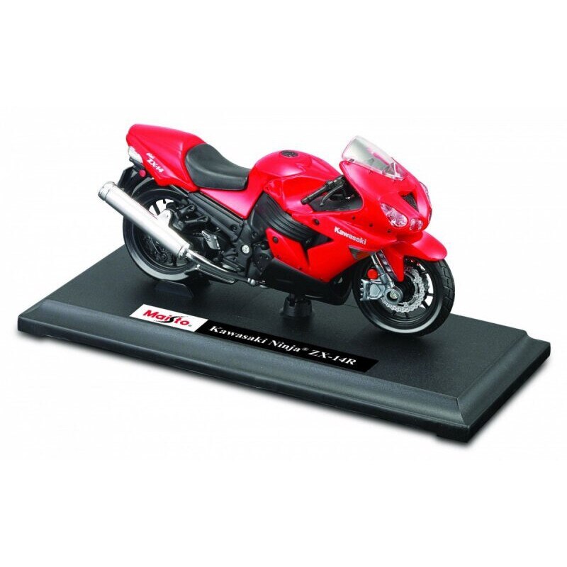Motocicleta Maisto Model Kawasaki Ninja ZX -14 cu suport 1/18