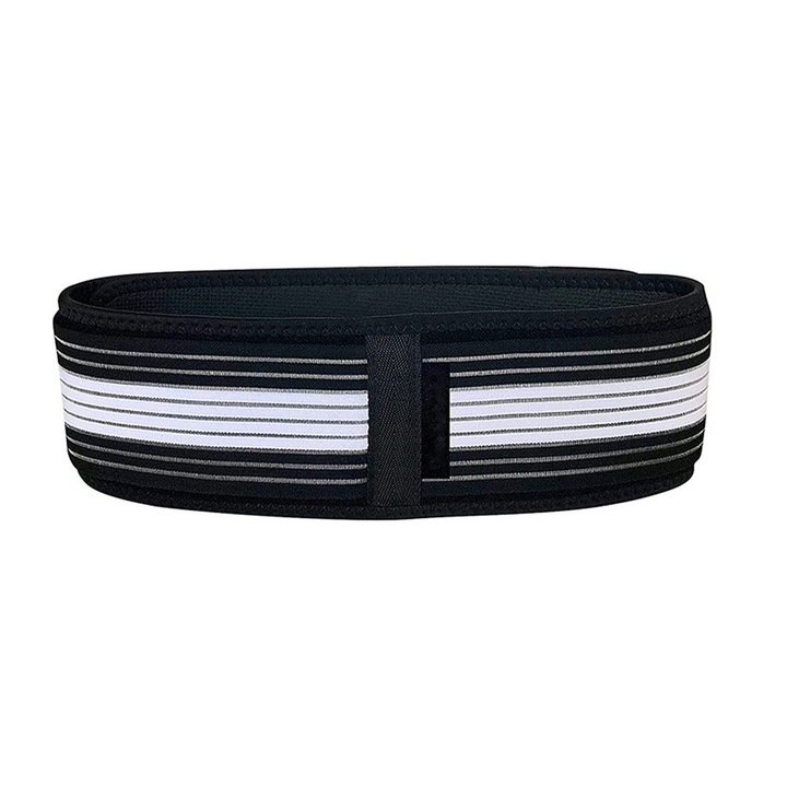 Centura lombara, pentru suport lombar, compresie abdominala, slabit si modelarea taliei prin efect de sauna, marime universala - lungime 1.4M, LEIISVK, negru