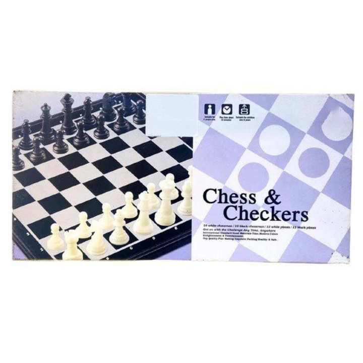 Set Jocuri de sah si dame MADEJ, 32x16x4.1cm