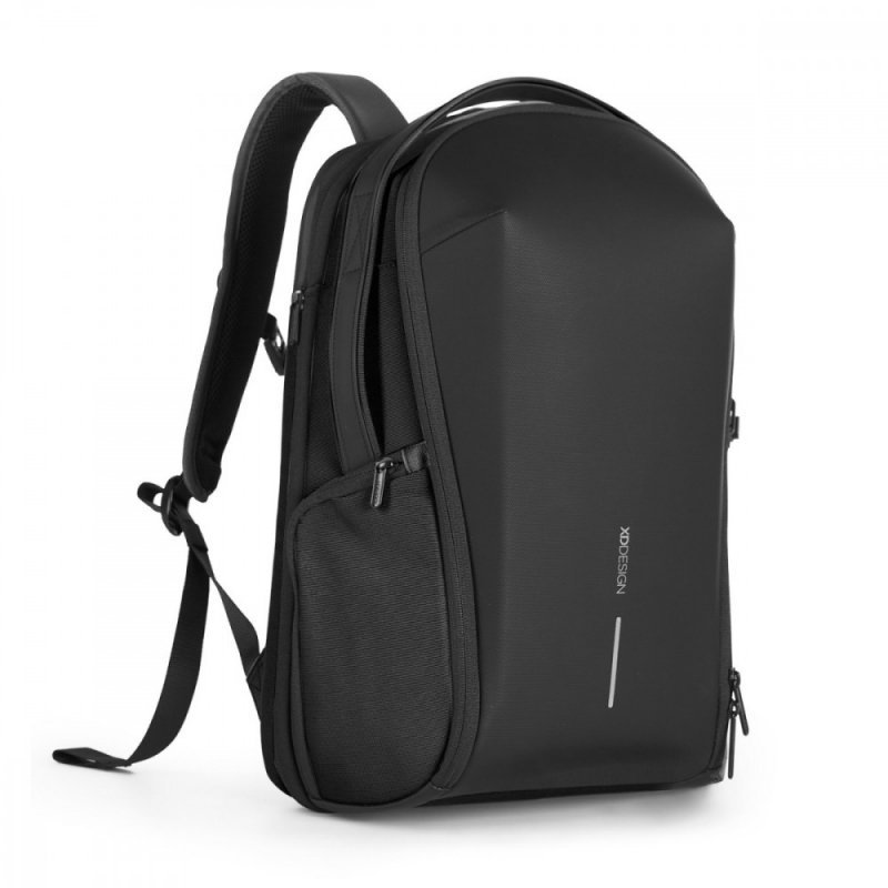 Rucsac laptop XD Design Bizz, materiale reciclate, extensibil, hidrofob, compartimentat, negru, 47x32x18/26cm