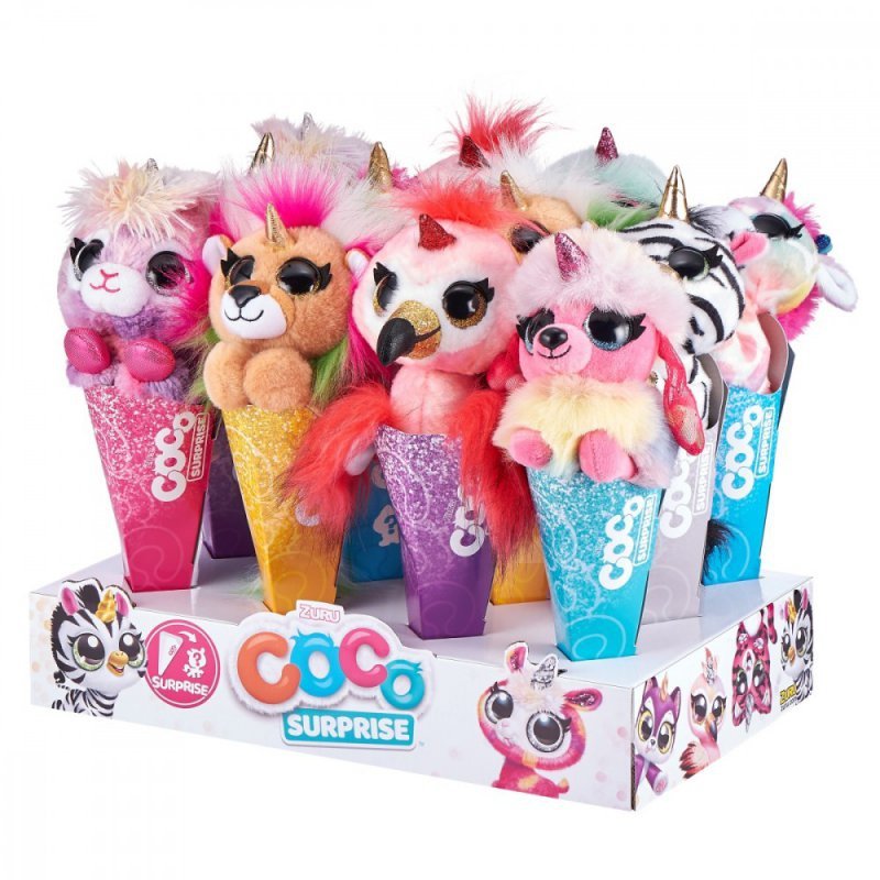 コレクション COCO Set 24 Jucarii de Plus Zuru Coco Surprise, Animale Fantastice