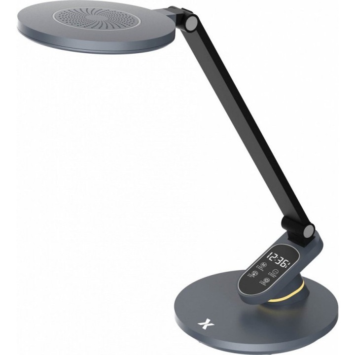 Lampa de birou LED Maxcom ML 5100 Artis, 3 nivele de luminozitate, touch screen, gri, 443x191x20mm
