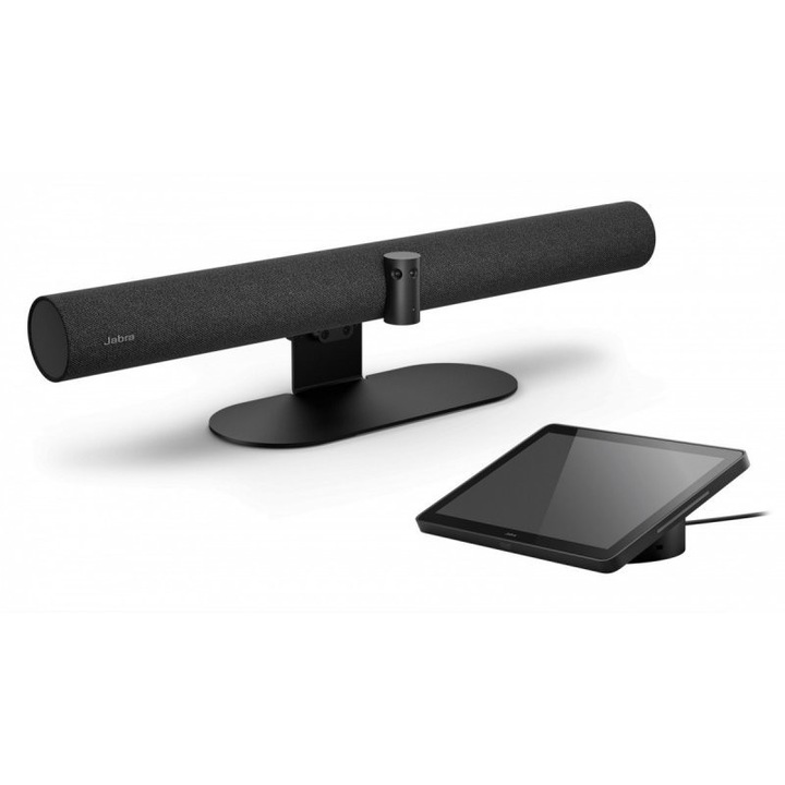 Jabra PanaCast 50 videokonferencia rendszer, 4K felbontás, 3 kamera, 6x digitális zoom, panoráma, fekete